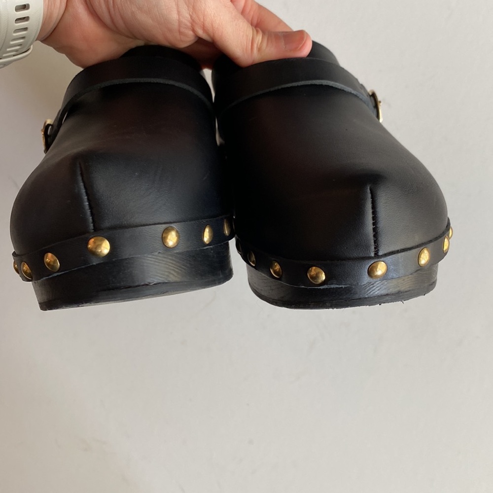 Ancient Greek Sandals Black Clogs - Picture 9 of 16